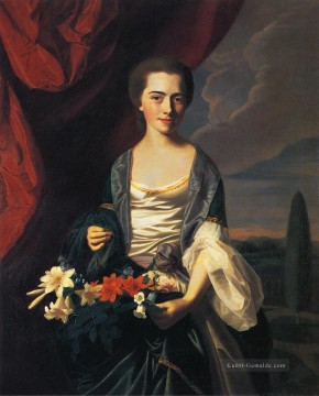  maler - Frau Woodbury Langdon Sarah Sherburne koloniale Neuengland Porträtmalerei John Singleton Copley